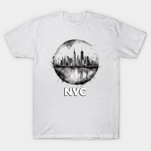 Watercolor New York City Skyline Tee T-Shirt